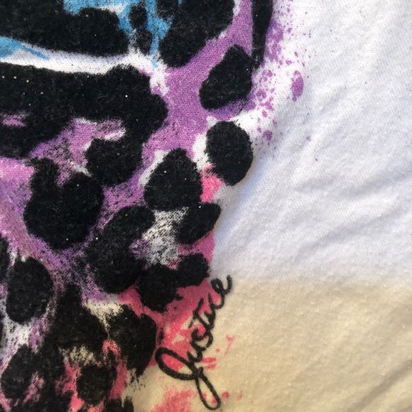 Justice top with ❤️ heart multi colored - Picture 3 of 6